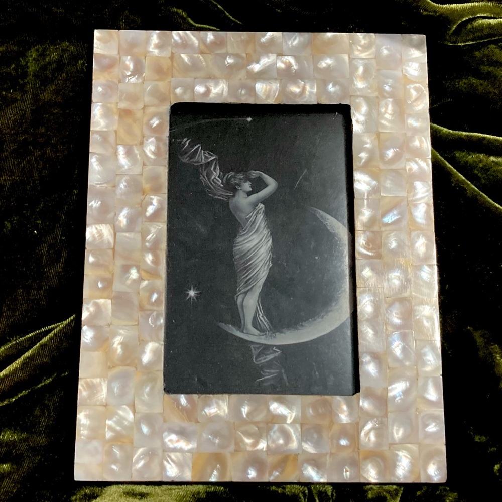 Victorian Moon Goddess Art Deco Goddess Pagan Art Mythology Magic - Picture 6 of 13
